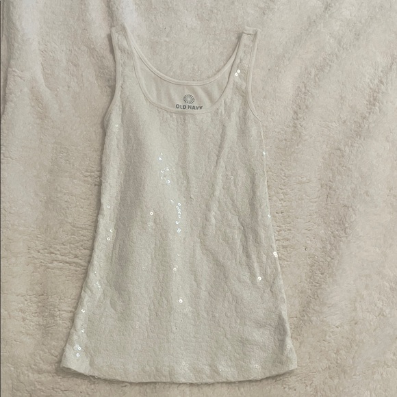 Old Navy Tops - ✨ 3 for $20 Bundle Deal ✨ Old Navy Cream Sequin Tank Top